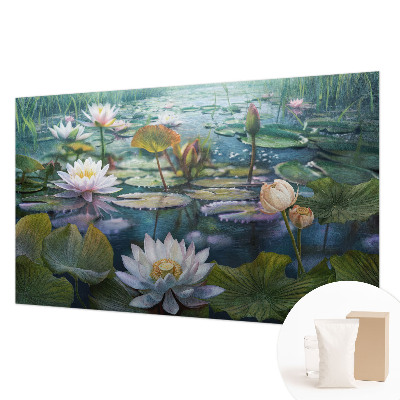 Mural fotográfico flores do lago