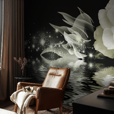 Papel de parede infantil com padrão rosa luminoso