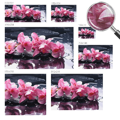 Papel de parede 3D com padrão floral elegante