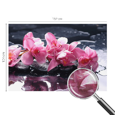 Papel de parede 3D com padrão floral elegante