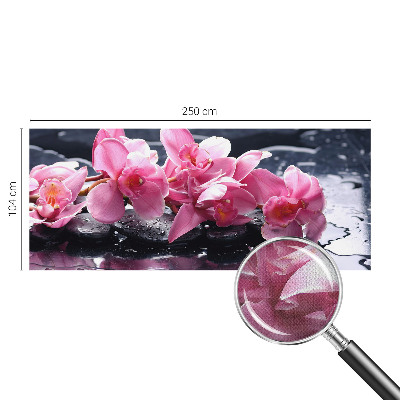 Papel de parede 3D com padrão floral elegante