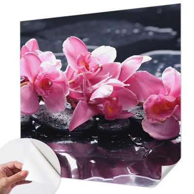 Papel de parede 3D com padrão floral elegante