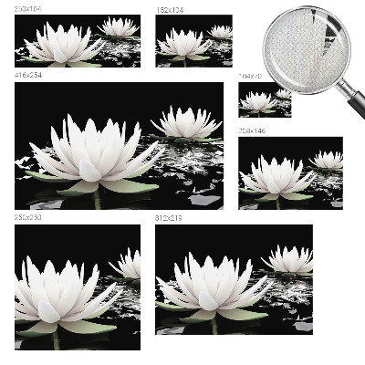 Papel de parede infantil com estampa de flores aquáticas