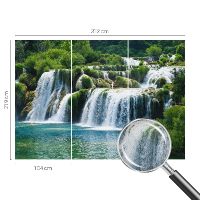 Papel de parede 3D com padrão Harmonia Natural