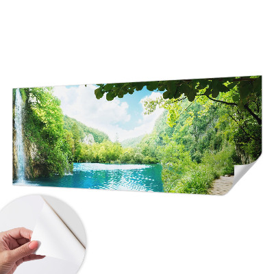 Papel de parede autocolante com padrão Oásis natural