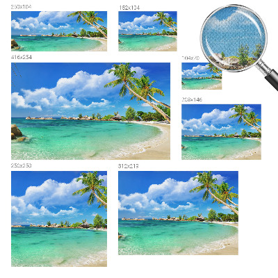 Papel de parede autocolante para sala com estampa Paraíso Tropical