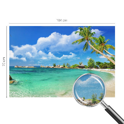 Papel de parede autocolante para sala Paraíso tropical