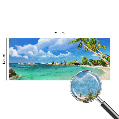 Papel de parede autocolante para sala com estampa Paraíso Tropical