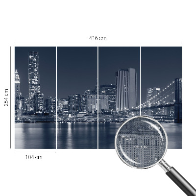 Papel de parede autocolante para quarto Cidade noturna