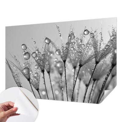 Papel de parede autocolante para sala com textura que imita efeito de superfície molhada