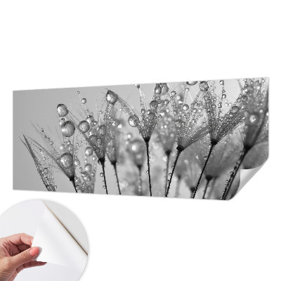 Papel de parede autocolante para sala com textura que imita efeito de superfície molhada