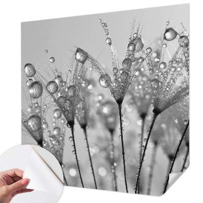Papel de parede autocolante para sala com textura que imita efeito de superfície molhada