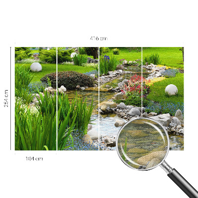 Papel de parede para criança com estampa Jardim Idílico