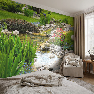 Papel de parede para criança com estampa Jardim Idílico