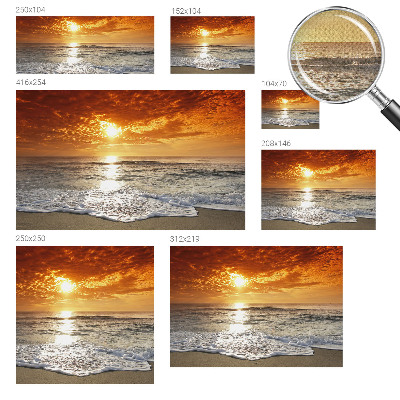 Papel de parede autocolante para quarto com estampa de ondas do oceano