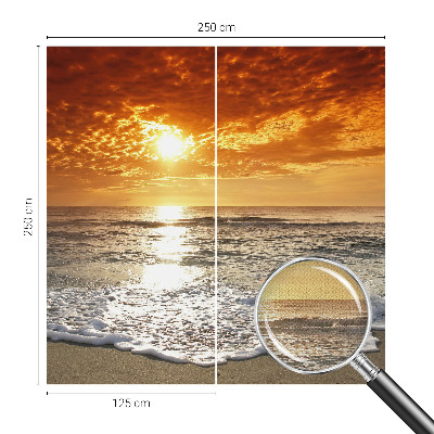 Papel de parede autocolante para quarto Ondas do oceano