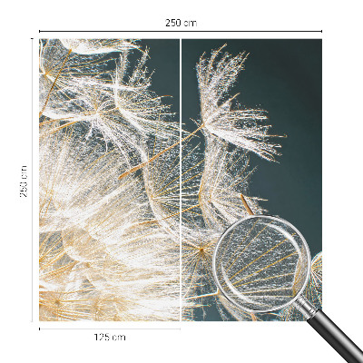 Papel de parede autocolante para sala Dente-de-leão da leveza