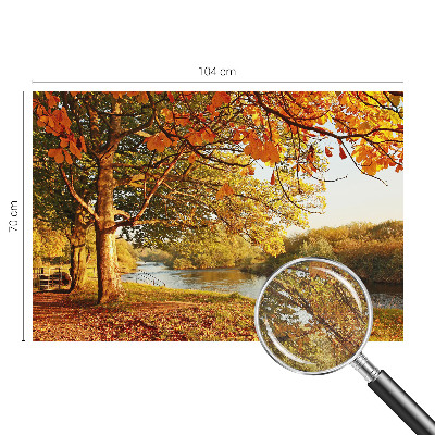 Autocolante de parede fotográfico com motivo de outono na costa
