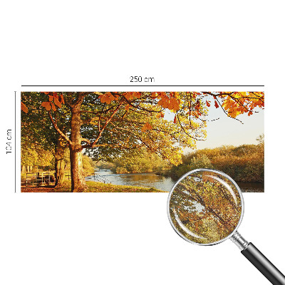 Autocolante de parede fotográfico com motivo de outono na costa