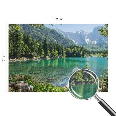 Autocolante de parede fotográfico com imagem de um lago verde