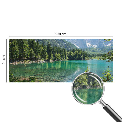 Autocolante de parede fotográfico com imagem de um lago verde