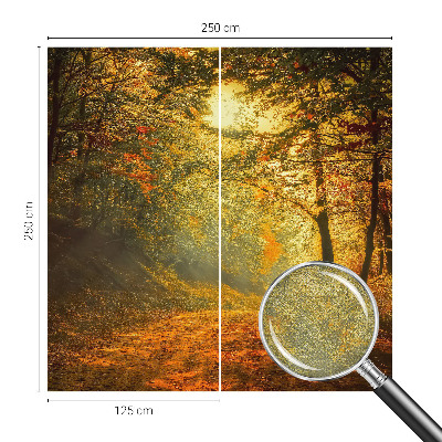 Papel de parede autocolante com estampa de paisagem de outono