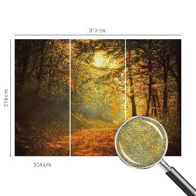 Papel de parede autocolante com estampa de paisagem de outono