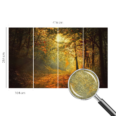 Papel de parede autocolante com estampa de paisagem de outono