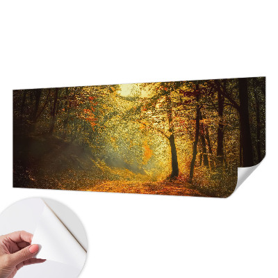 Papel de parede autocolante com estampa de paisagem de outono