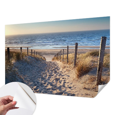 Papel de parede 3D com estampa Caminho da Praia