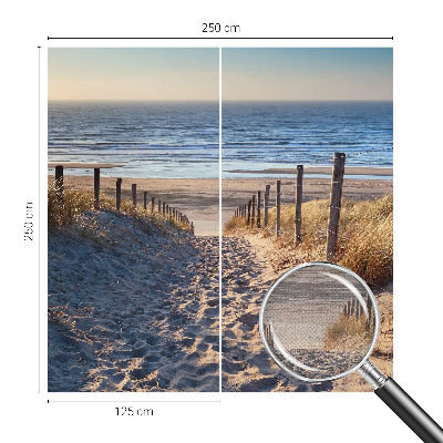 Papel de parede 3D com estampa Caminho da Praia