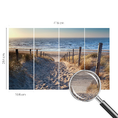 Papel de parede 3D com estampa Caminho da Praia