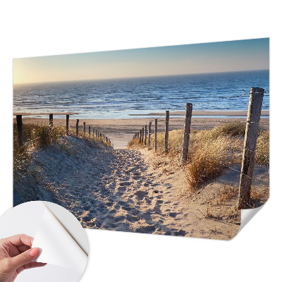 Papel de parede 3D com estampa Caminho da Praia