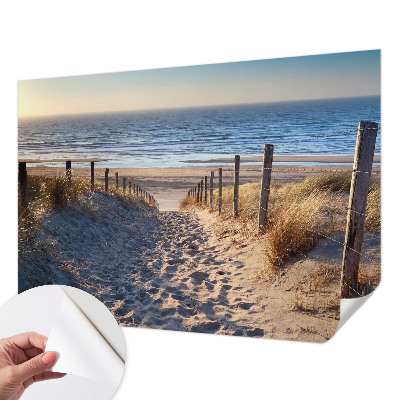 Papel de parede 3D com estampa Caminho da Praia