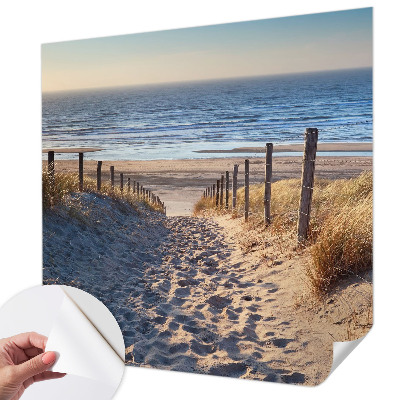 Papel de parede 3D com estampa Caminho da Praia
