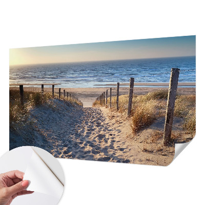 Papel de parede 3D com estampa Caminho da Praia
