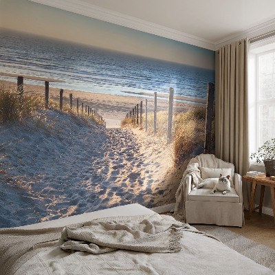 Papel de parede 3D com estampa Caminho da Praia