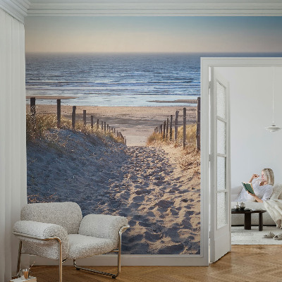 Papel de parede 3D com estampa Caminho da Praia