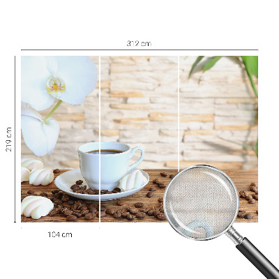 Papel de parede para criança com padrão floral que transmite sensação de relaxamento