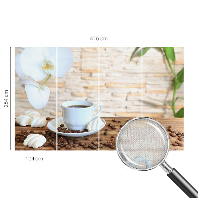 Papel de parede para criança com padrão floral que transmite sensação de relaxamento