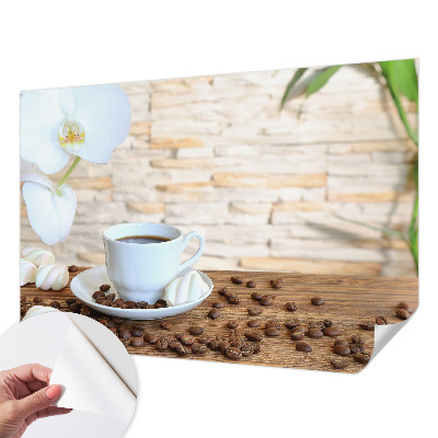Papel de parede para criança com padrão floral que transmite sensação de relaxamento