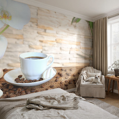 Papel de parede para criança com padrão floral que transmite sensação de relaxamento