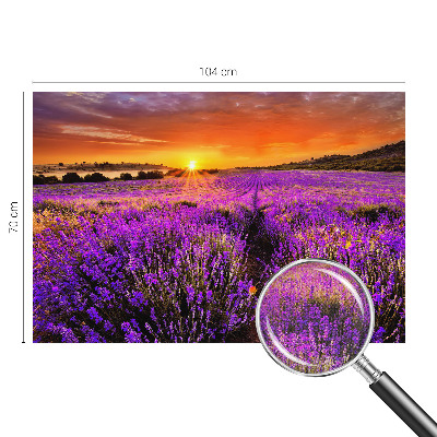 Papel de parede para criança com estampa Pôr do Sol em tons lavanda