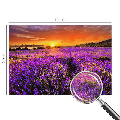 Papel de parede para criança com estampa Pôr do Sol em tons lavanda