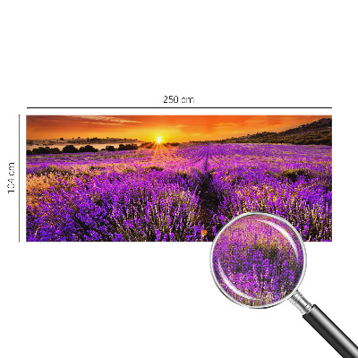Papel de parede para criança com estampa Pôr do Sol em tons lavanda