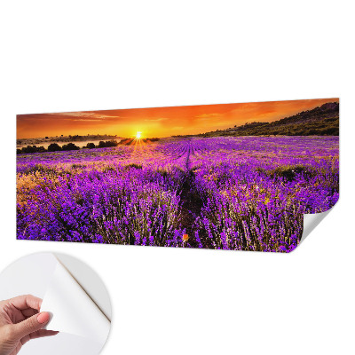 Papel de parede para criança com estampa Pôr do Sol em tons lavanda