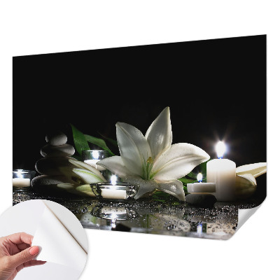 Papel de parede 3D com cena relaxante
