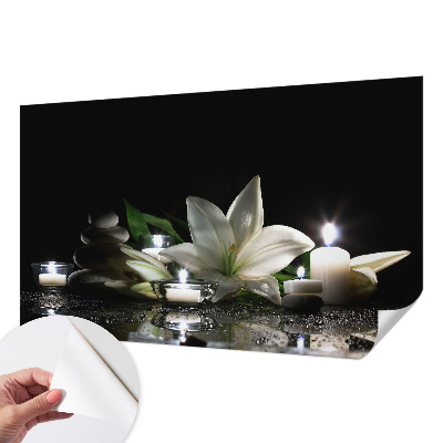 Papel de parede 3D com cena relaxante