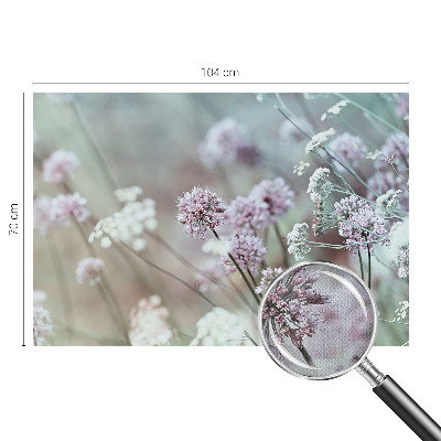 Papel de parede autocolante para quarto com estampa de flores silvestres