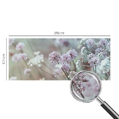 Papel de parede autocolante para quarto com estampa de flores silvestres